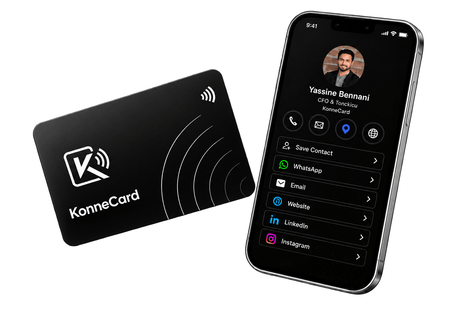 KonneCard — carte NFC et profil digital